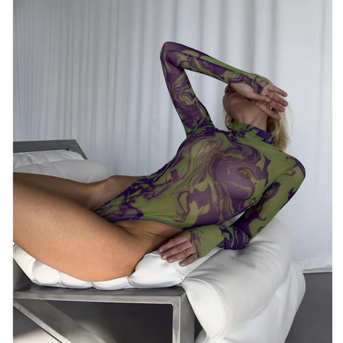 Damen body aus polyester - body,