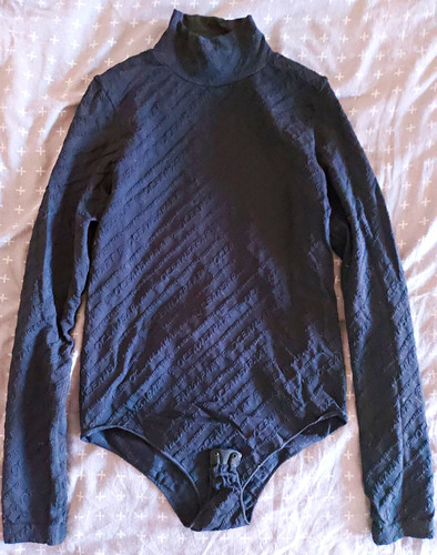 Damen body langarm stehkragen - body,