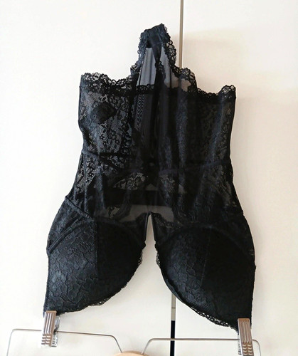 Damen body schwarz spitze - damen,