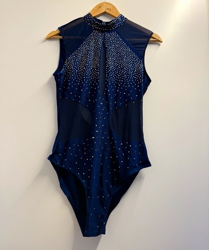 Damen body einteiler blau - einteiler,