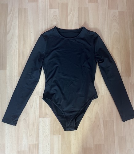 Langarm body schwarz basic - langarm,