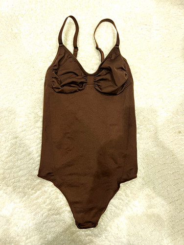Damen body braun - body, einfarbig