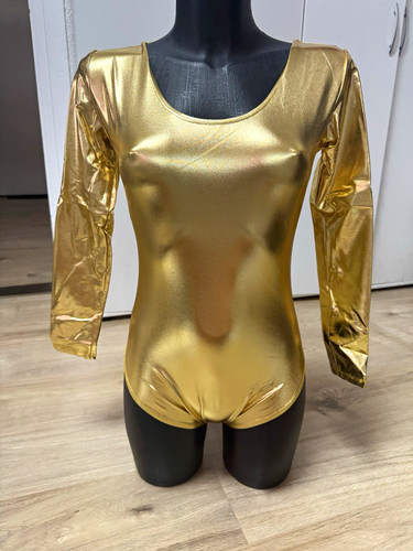 Damen body langarm gold - damen,