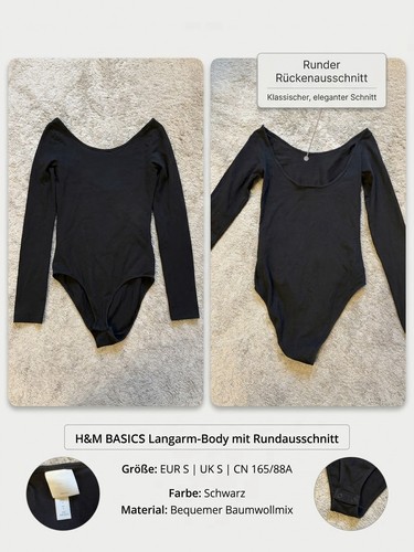 Basics langarm body - h&m,