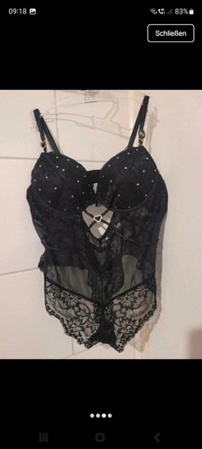 Body mit spitze strasssteinen - body,