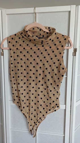 Body mit rollkragen beige - body,