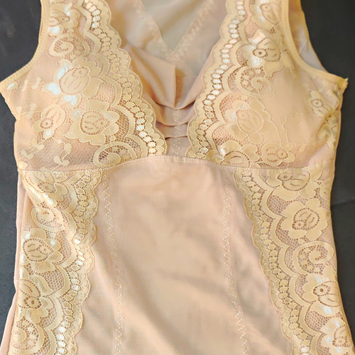 Damen body beige nude - body, mit