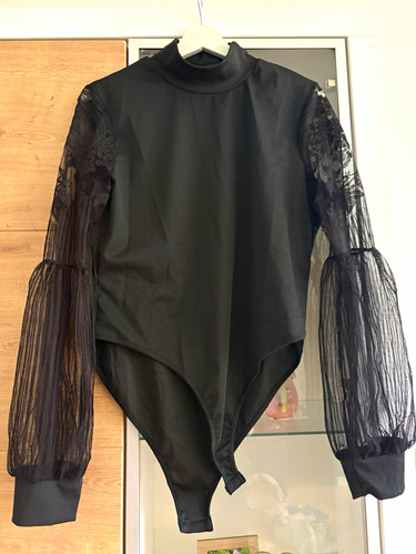 Damen body schwarz mit - damen,